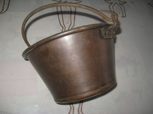Ancien pot cuivre villedieu - cuivre,