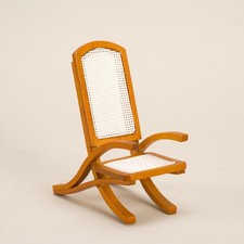 Chaise en osier en bois pour