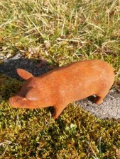 Cochon en fonte Porky rouille