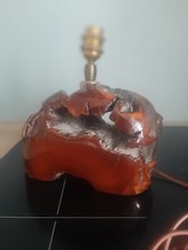 lampe pied bois art déco