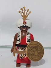 PLAYMOBIL FIGURINE SULTAN ARABE INDIGÈNE GARDE ROYALE ARABES GUERRIER SARRASIN