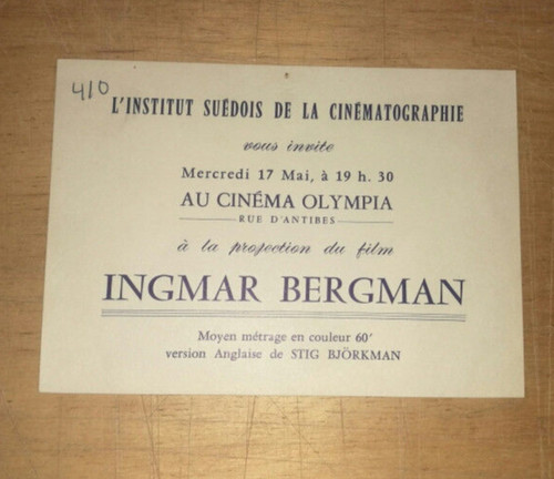 Cinema carton invitation - cinema, d'invitation