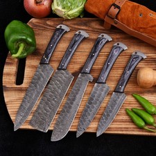 5 Pcs Japanese Damascus Chef