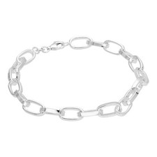 jewellerybox Bracelet chaîne à maillons en argent sterling lourd 7 pouces