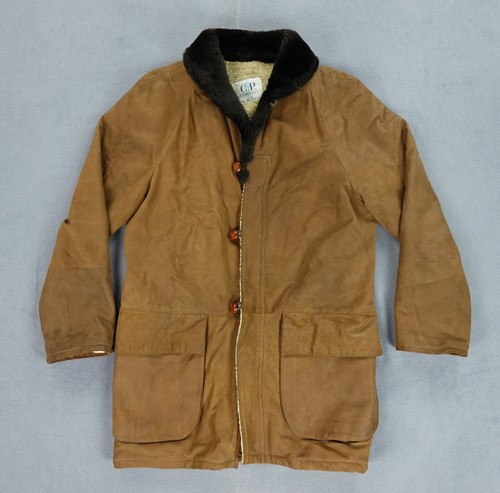 Duffle coat cuir vintage 80s - duffle-coat,