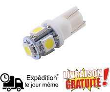 Ampoule LED T10 5 LED Blanc
