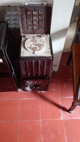 Vintage poele bois charbon - :, bois/charbon