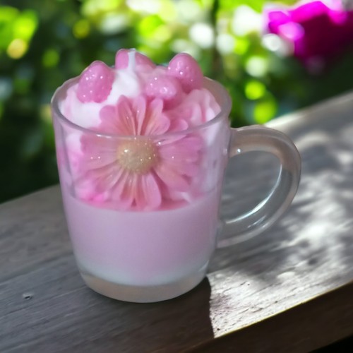Bougie gourmande fraise tagada - fraise,