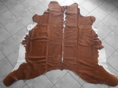 Tapis peau vache marron - tapis, de