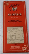 Carte Michelin Algérie n°172 1956