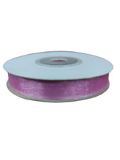 Ruban Organza Violet Clair 10mm Rouleau 22m