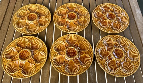 Assiettes huîtres - 6, à