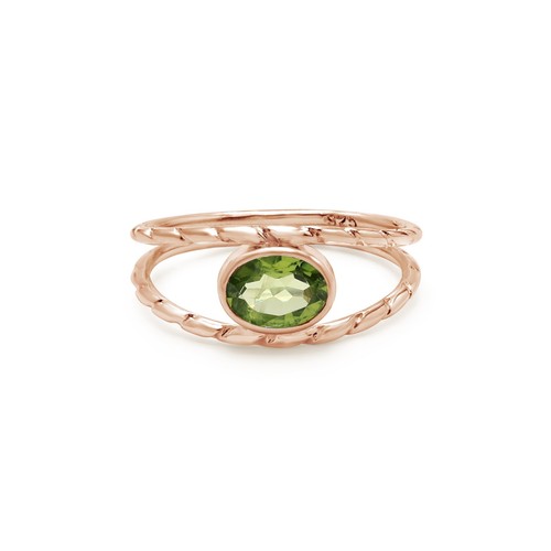 Bague péridot argent - bague, en