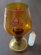VINTAGE GOLD KANTERBRAU DÉCO DE BAR  LAMPE BOUGIE MASON BIERE GOLD KANTERBRAU