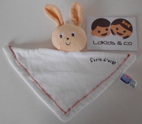 Doudou lapin plat sucre - doudou,