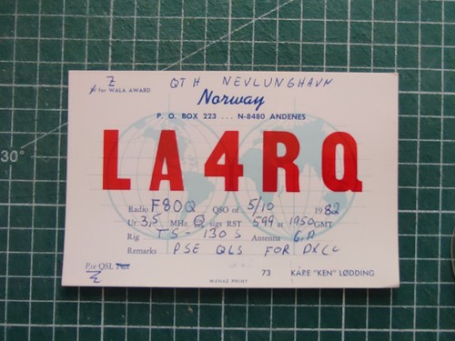 Br0961 carte radio - br0961, qsl