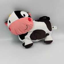 Peluche vache noir blanche