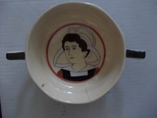 QUIMPER céramique HB bol Bretagne Breton portrait Bretonne folklore régionalisme