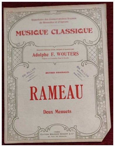 Deux menuets rameau pour - rameau,,