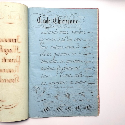 Calligraphie cahier manuscrit - calligraphie,
