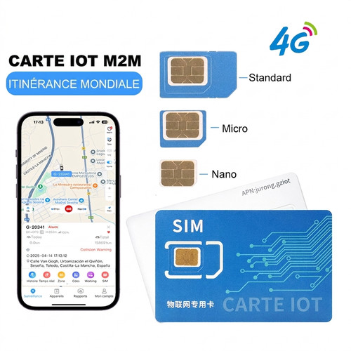 Carte sim pour traceur - sim,