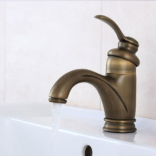 Rétro antique laiton lavabo - antique,