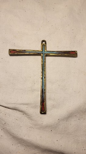 Croix pectorale bronze - croix,