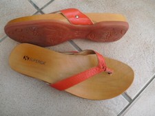 °° SUPERGA °°  tong bois