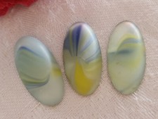 Trio gros cabochons anciens