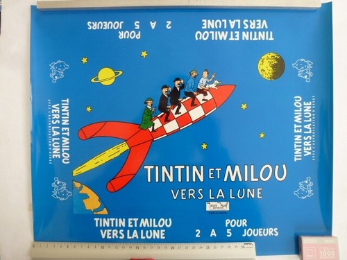 1970 herge affichette - 1970-, vernie