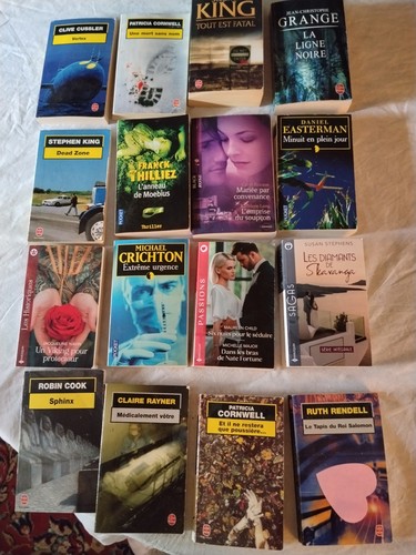 Lot livres thriller - lot,