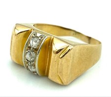 MAGNIFIQUE BAGUE OR 18 carats - Diamants - 4,21 g