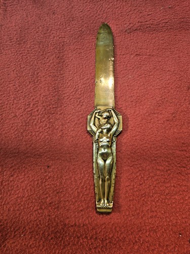 Ancien coupe papier bronze - coupe,
