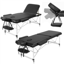 Table de Massage Pliante Professionnelle 2/3 Zone avec Cadre Aluminium avec Sac