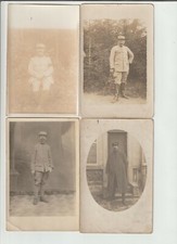 lot 4 carte photo poilus artilleurs capote GDFB bleu horizon 4