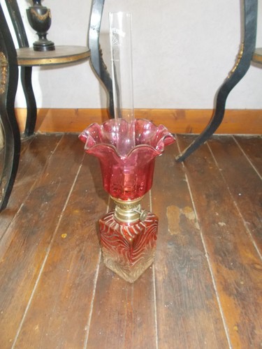 Lampe petrole cristal baccarat - petrole,