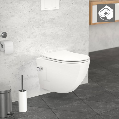 Toilette suspendu fonction - toilette, wc
