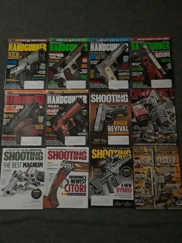 American handgunner shooting - american, handgunner,