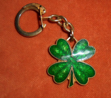 Porte-clés laiton émaillé