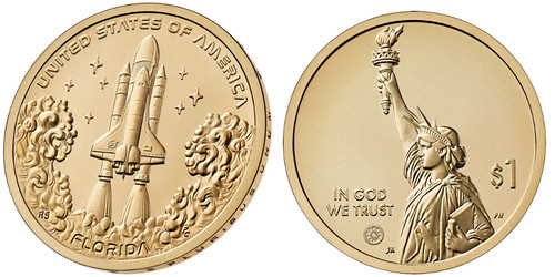Usa dollar navette spatiale - usa, 1
