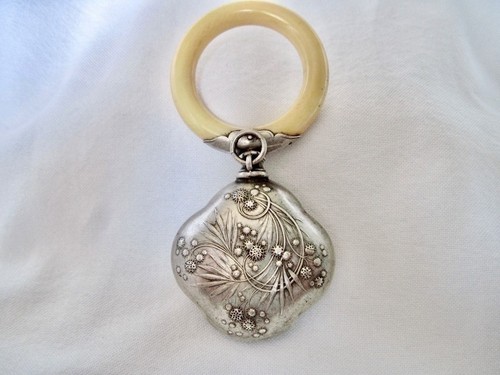 Hochet art nouveau argent - art,