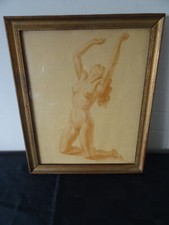 Cadre:Femme Nue Impression d'après Sanguine Albert Genta