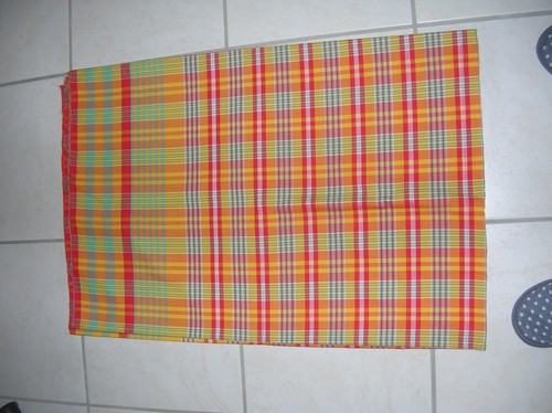 Tissu ancien joli madras - tissu,