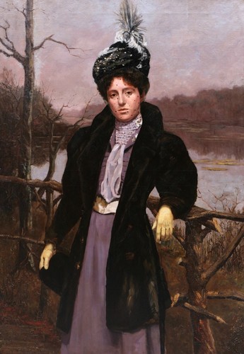 Tableau belge portrait femme
