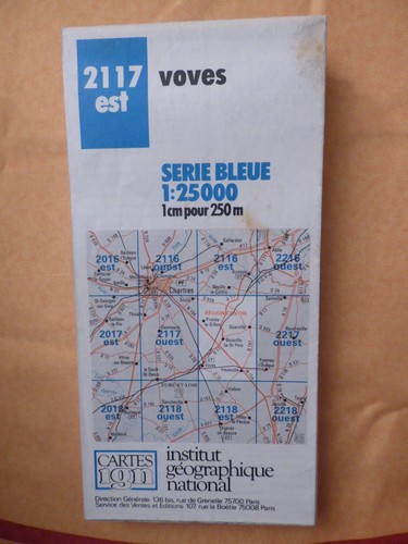 Carte ign serie - bleue, 2117