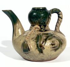 Bouteille gourde à saké en grès Japonais  Art populaire asiatique 1