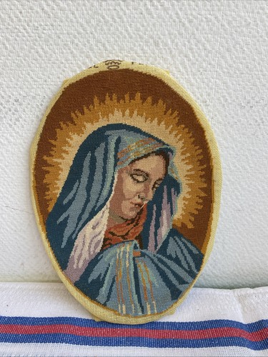 Ancien canevas broderie vierge - ancien,