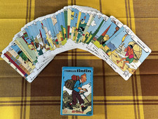TINTIN / Hergé   JEU DE 7 FAMILLES   HEMMA   LOMBARD 1984  Très bon état