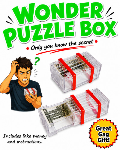 Treasure clear box wonder - box, joke