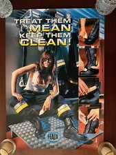 POSTER PUBLICITAIRE VINTAGE MARQUE ALLEMANDE LEADER DE BOTTES PRO HAIX